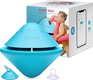 Alarme de piscine solo intelligente avec application Bluetooth, pour piscines hors sol et creusées, sirène puissante de 110 dB, étanchéité IP68, installation rapide.