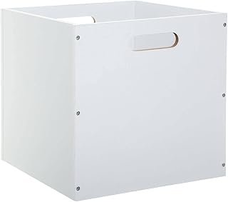 Five - Boîte de Rangement en Bois Blanc 31 x 31 cm