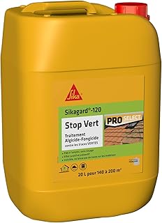 SIKA - Traitement algicide et fongicide - Nettoyant désincrustant - Sikagard 120 Stop Vert - Prêt à l