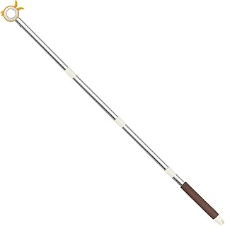 Perche avec Crochet pour Ouverture de Lucarnes - Tige 110CM avec Crochet Jaune Idéale pour Fenêtres Velux et Lucarnes Inaccessibles, Facile à Installer, Utiliser en Toute Sécurité Pratique et Stable