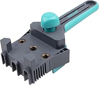 wolfcraft 4640000 - Guide de Perçage Bois - Gabarit pour assemblage bois - Tourillons Diamètre 6-8-10mm