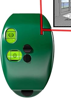 Échelle laseres électronique à 90 degrés, Niveau laseres, Niveau laseres à Lignes croisées Auto-nivelantes Vertes avec Lignes Horizontales et Verticales, Souris Portable Verte