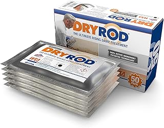 Dryrod Traitement Anti Remontées Capillaires – 5 x 10 Tiges Hydrofuges – Barrière Étanchéité Murale – Convient Tous Types de Murs