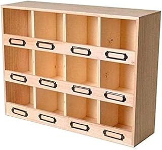 Artemio Casier de Rangement en Bois 12 boîtes 31,5 x 41,5 x 11,5 cm
