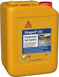 SIKA - Hydrofuge et durcisseur de joints de sable pour pavés - Sikagard 212 Protecteur Sol Satiné - Imperméabilisant - Compatible avec de nombreux types de pierres - Anti-tâche pour sol/terrasse - 5L