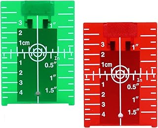 Lot de 2 panneaux de cibles laser à réflecteur, accessoires laser de nivellement, panneau de cible laser, récepteur laser, accessoires de mesure laser, distance de cible laser, pour une amélioration