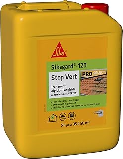 SIKA - Traitement algicide et fongicide - Nettoyant désincrustant - Sikagard 120 Stop Vert - Prêt à l