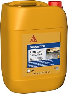 SIKA - Hydrofuge et durcisseur de joints de sable pour pavés - Sikagard 212 Protecteur Sol Satiné - Imperméabilisant - Compatible avec de nombreux types de pierres - Anti-tâche pour sol/terrasse - 20L