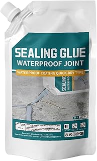 Concrete Crack Filler, 500ml Waterproof Repair Sealant, Quick-Drying Strong Adhesive, Leak Stop Solution, for Home Garage, Kitchen, Corners, Basement Floors More