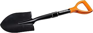 Black+Decker Pelle - 67 cm - 800 g - Inoxydable - Tête en Acier au Carbone et Manche en Fibre de Verre - Noir