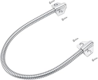 Câble de Sécurité Porte Blindé 40cm, Boucle de Porte Blindée, Acier INOX 10mm, Protection Anti-Effraction pour Porte d
