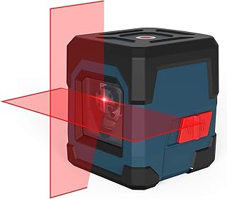 Niveau Laser, RockSeed Cross Line Laser avec Auto-nivellement, Lignes Verticales et Horizontales, Rotatif à 360 Degrés, Pochette de Transport, Batterie Incluse (Rouge)